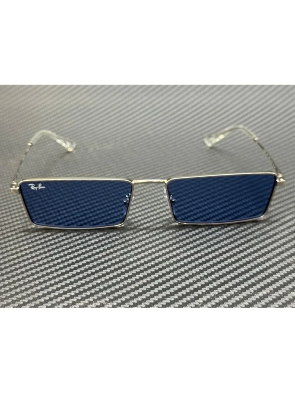 New Ray-Ban Men Silver Sunglasses 59-17-145